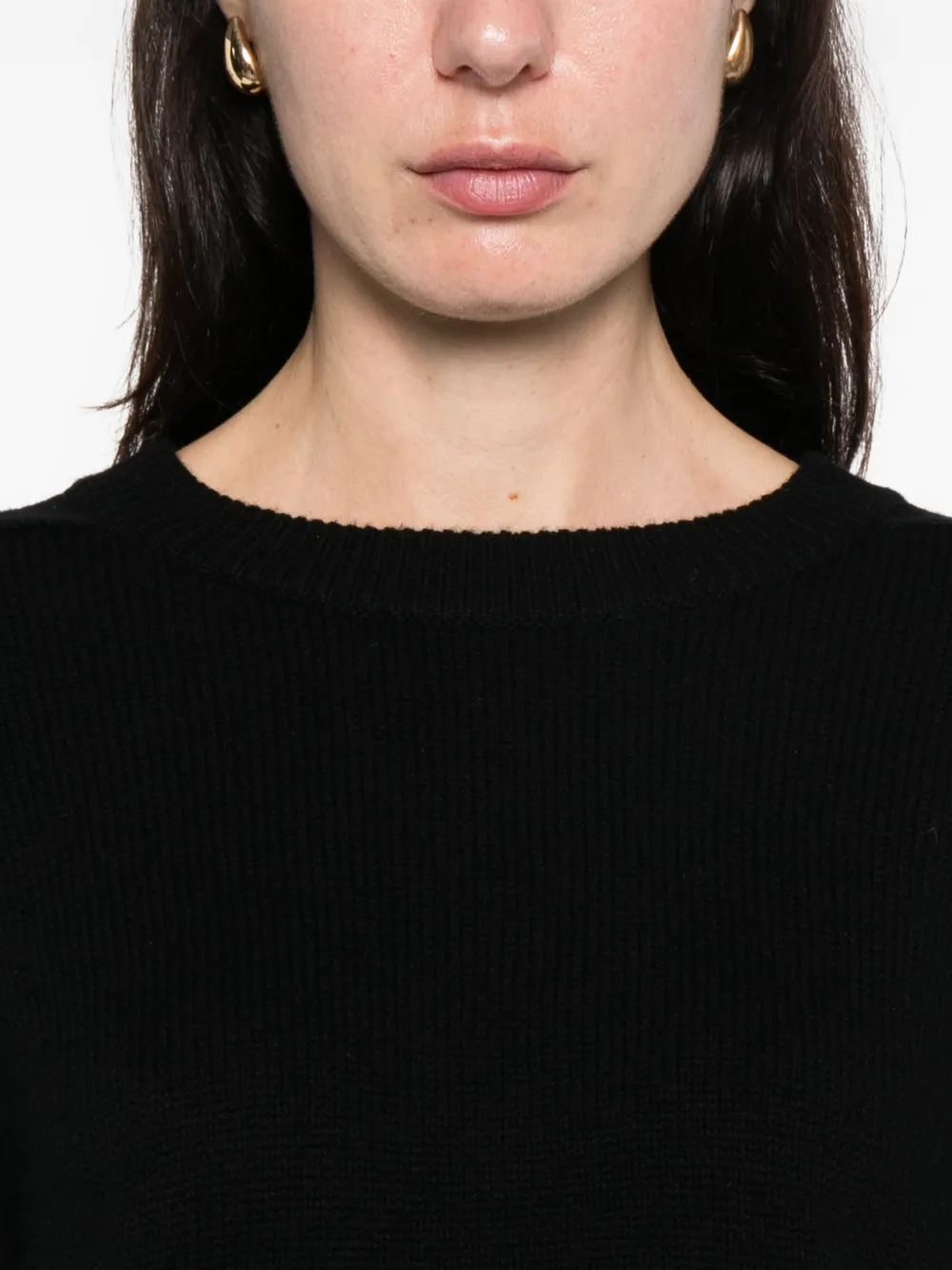 Allude Crew-neck Sweater In Black