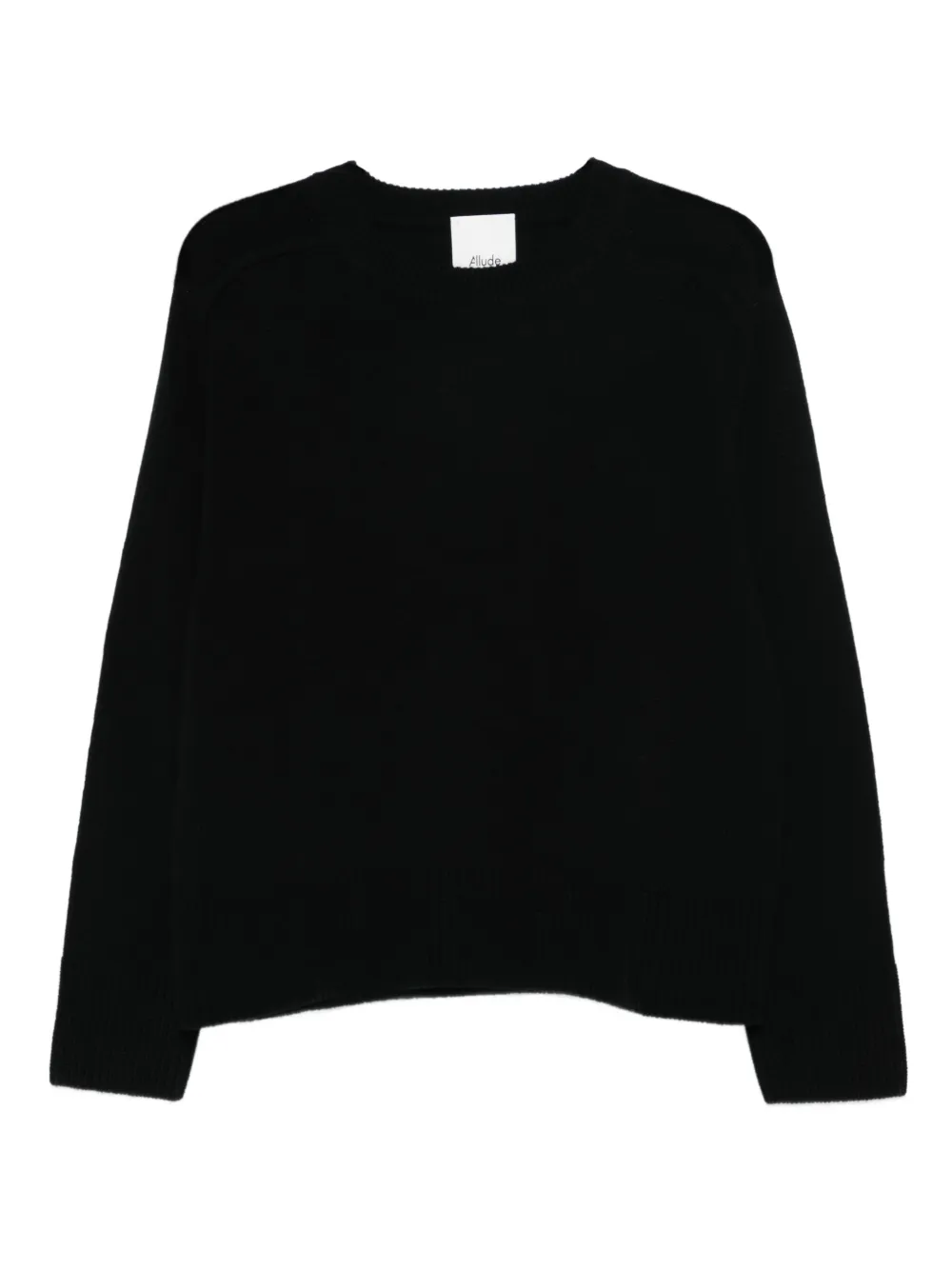 Allude Crew-neck Sweater In Black