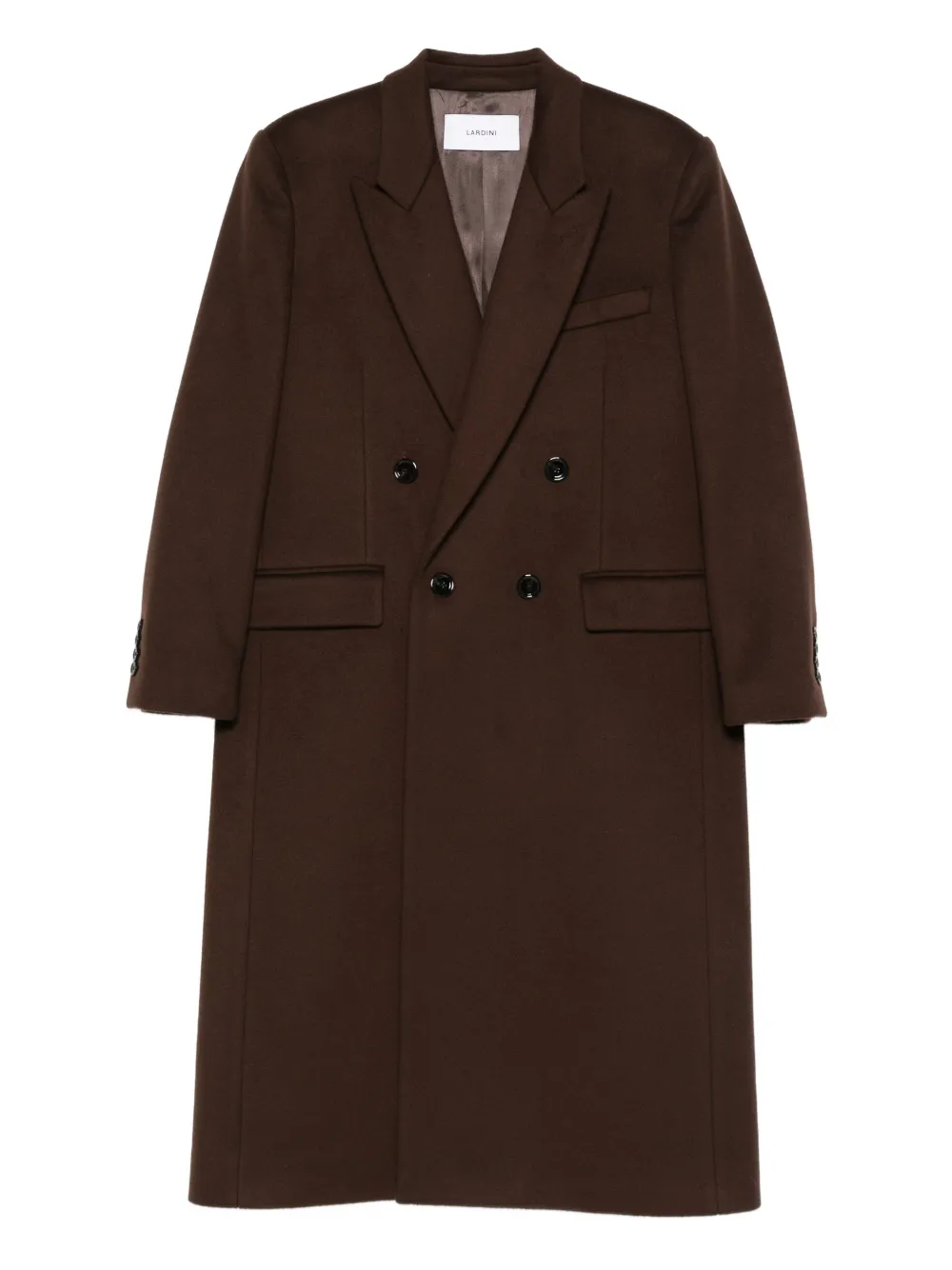 Lardini Martin double-breasted coat | Brown | Image 1