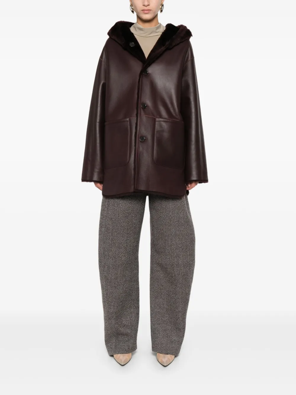 Hooded Patch-Pocket Jacket
