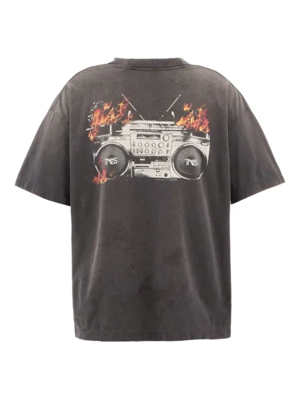 SAINT MXXXXXX graphic-print T-shirt | Black | FARFETCH