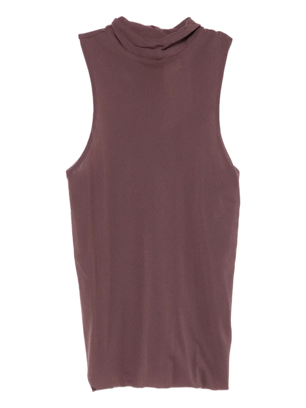 RAME top sin mangas con cuello desbocado | marrón | Image 1
