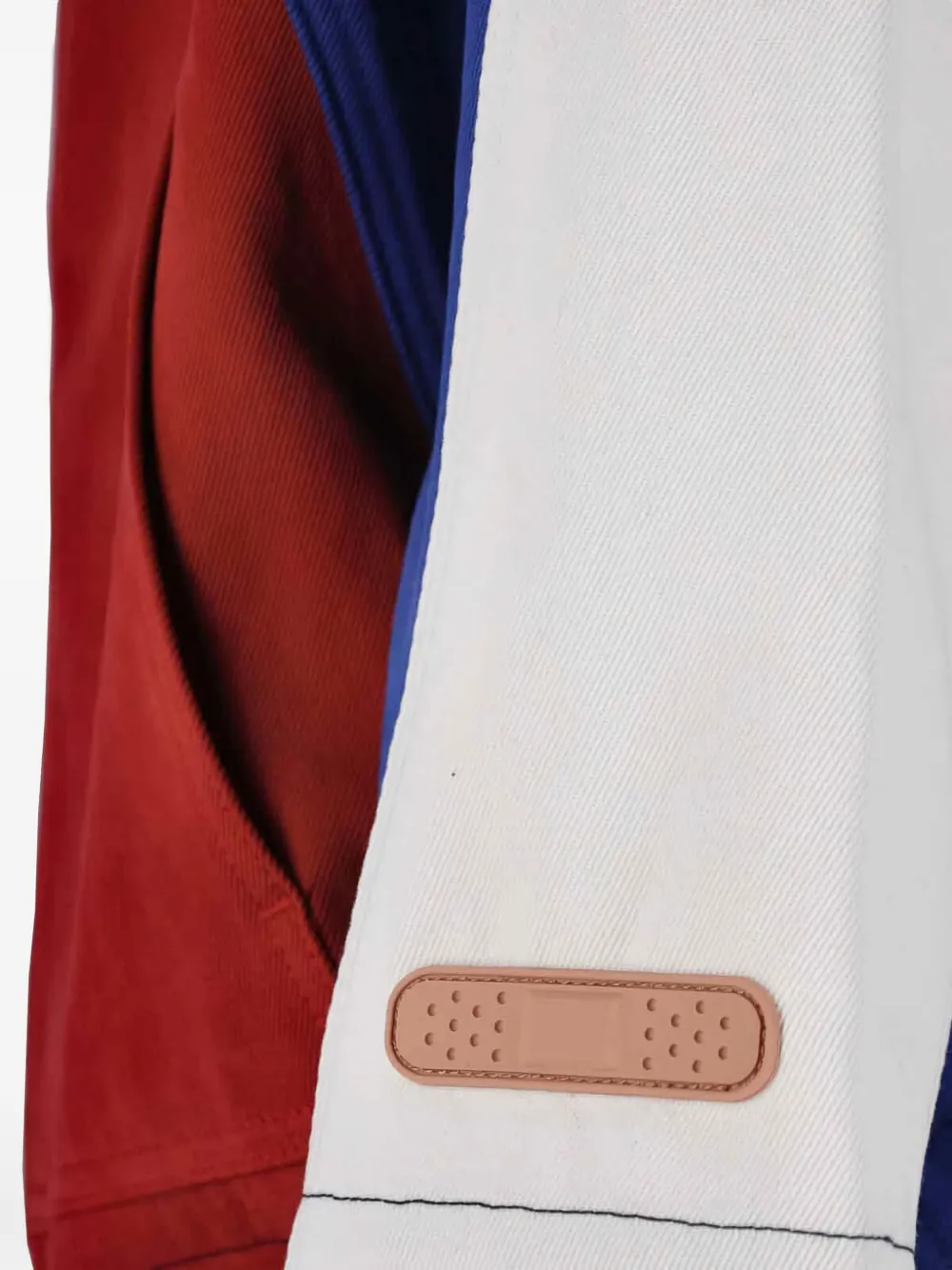 PDF Jack met colourblocking Rood