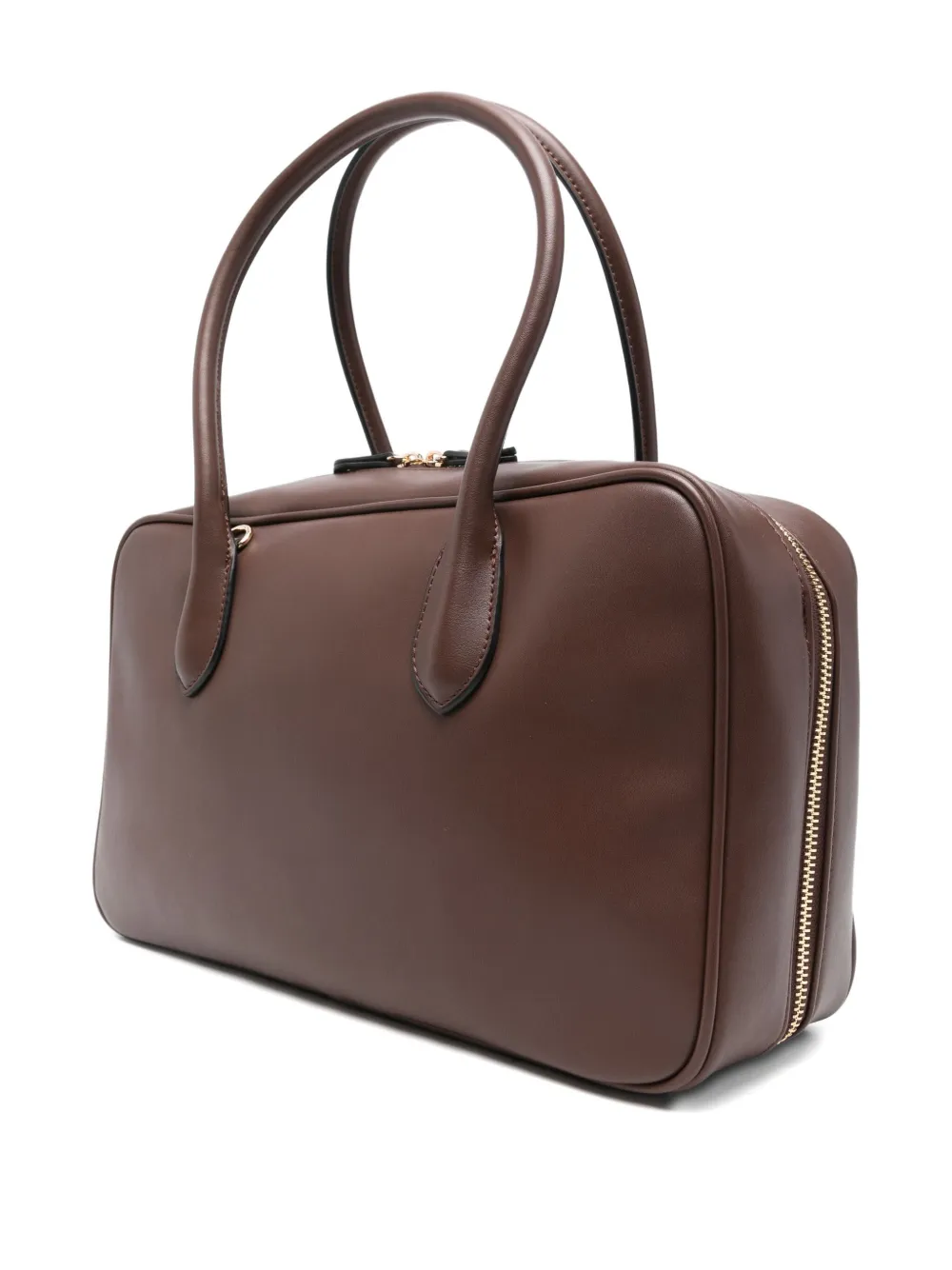 Twinset Logo-lettering Tote Bag In Brown