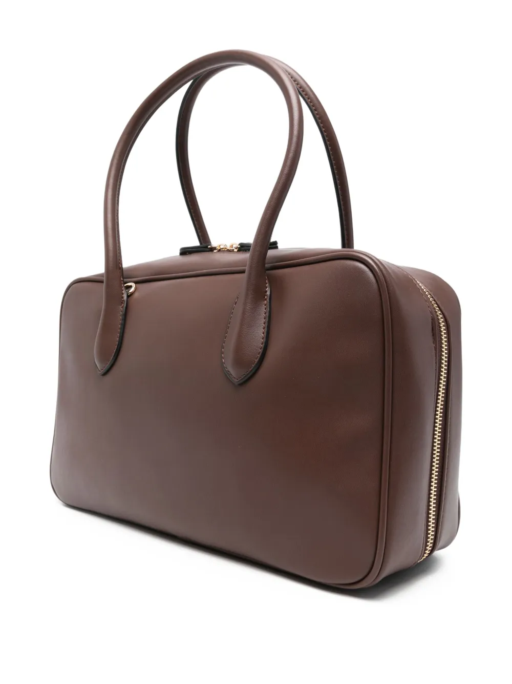 TWINSET Shopper met logo Bruin