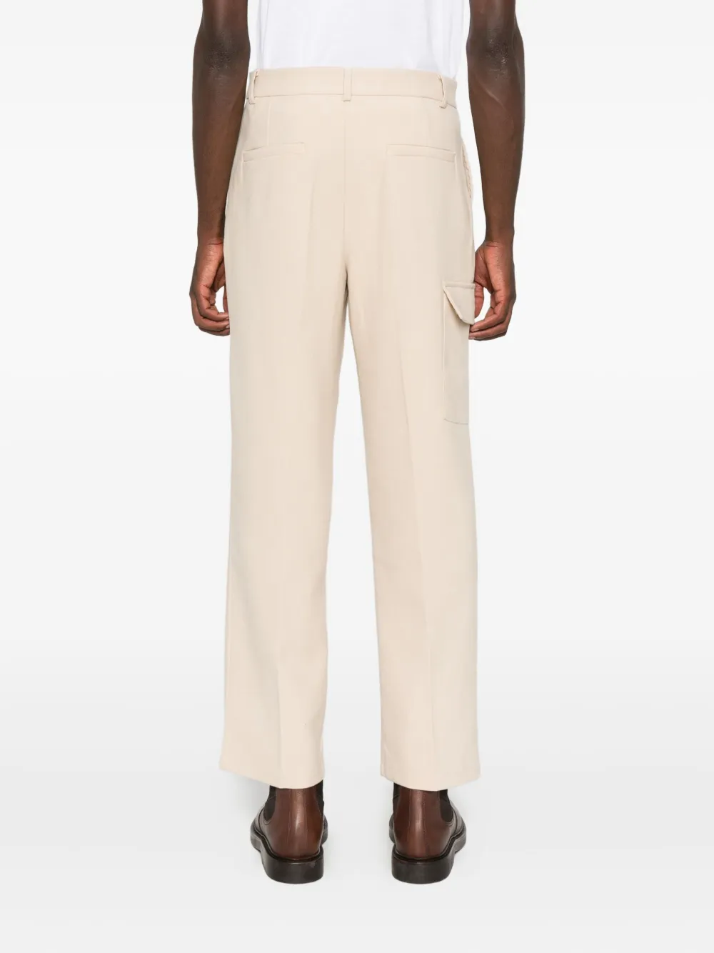 IMPERIAL Broek met cargo zak Beige