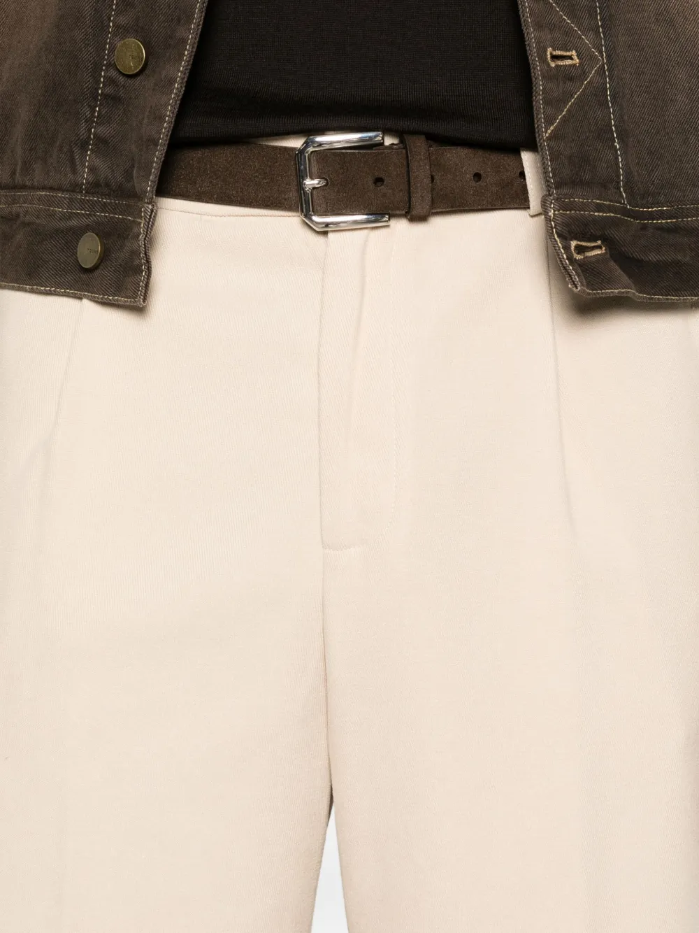 IMPERIAL Broek met cargo zak Beige