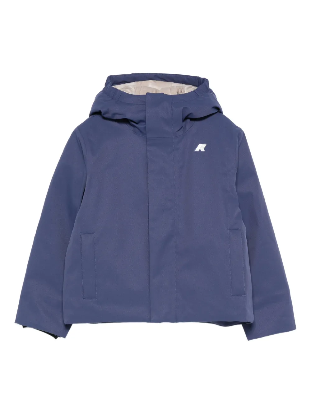 K Way Kids hooded padded jacket | Blue | Image 1