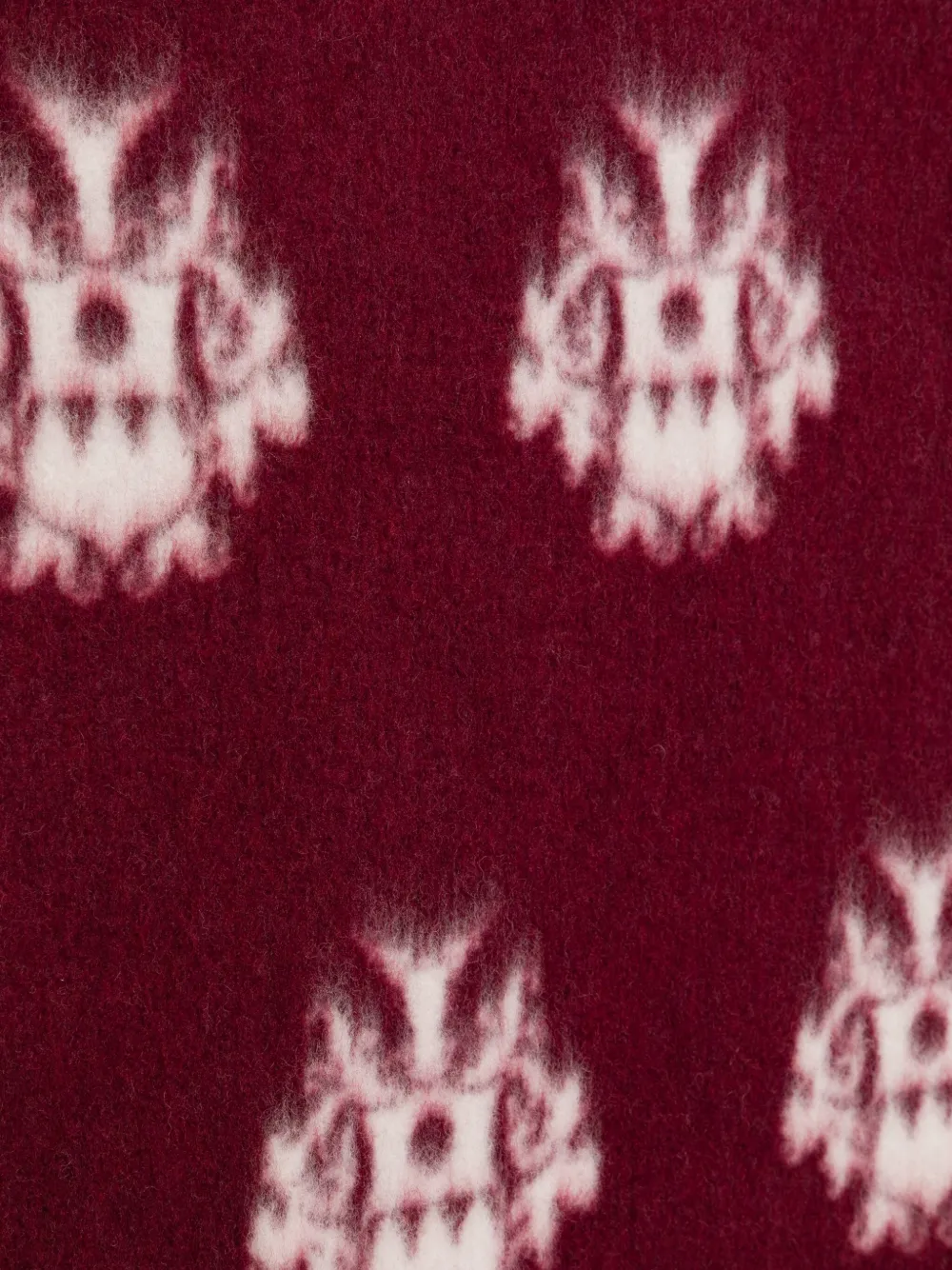Bally intarsia scarf - Rood