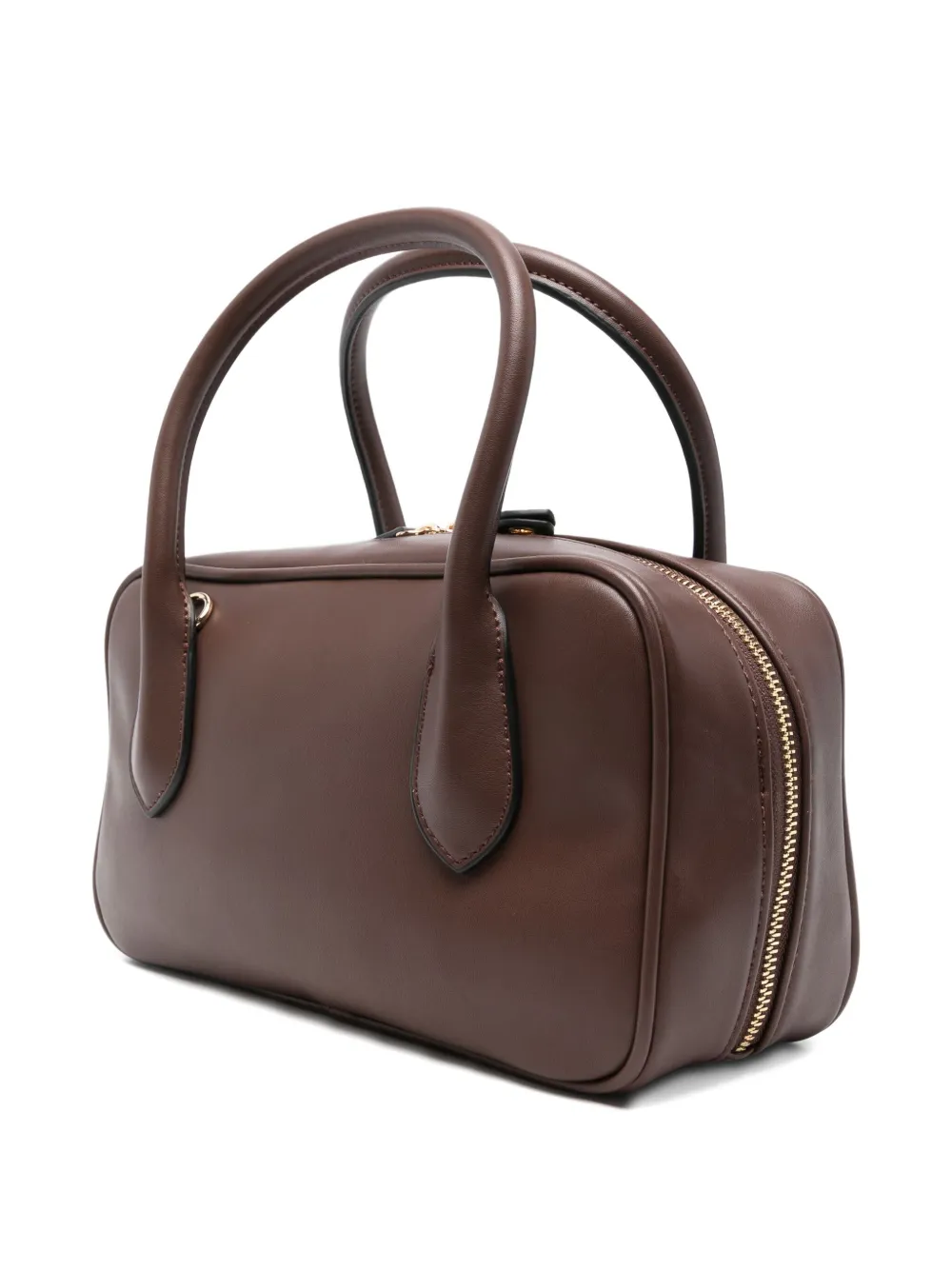 Twinset Logo-lettering Tote Bag In Brown