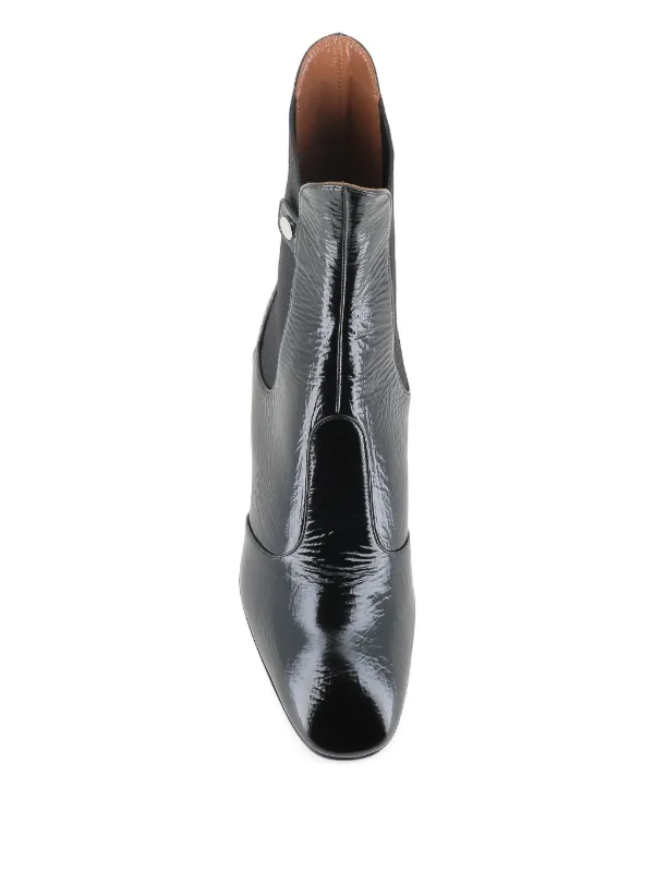 Bottes Femme Laurence Dacade 'Gatsby' - Taille 40, Cuir Noir Clouté Avec Boucles, Talon Bloc, Occasion