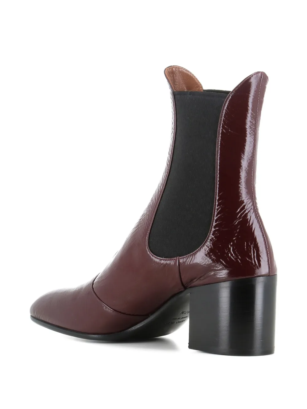 Laurence Dacade 60mm Angie Leather Ankle Boots In Burgundy