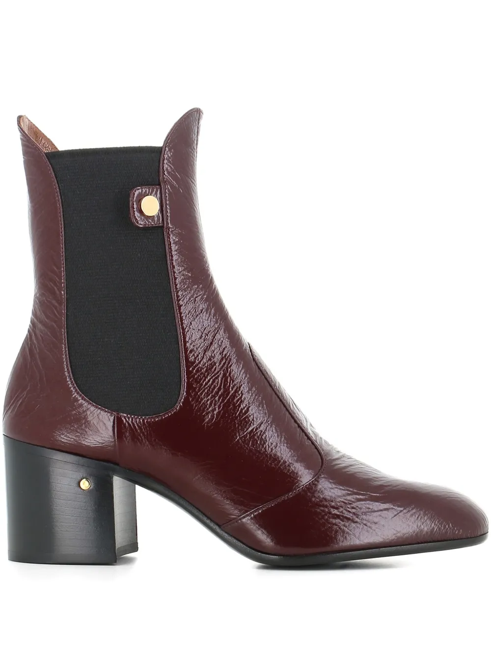 Laurence Dacade 60mm Angie Leather Ankle Boots In Burgundy