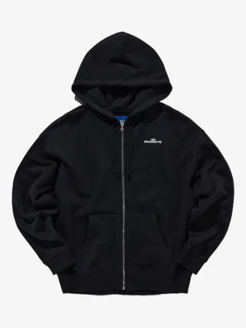 Awake NY hoodie med kronlogotyp och dragkedja