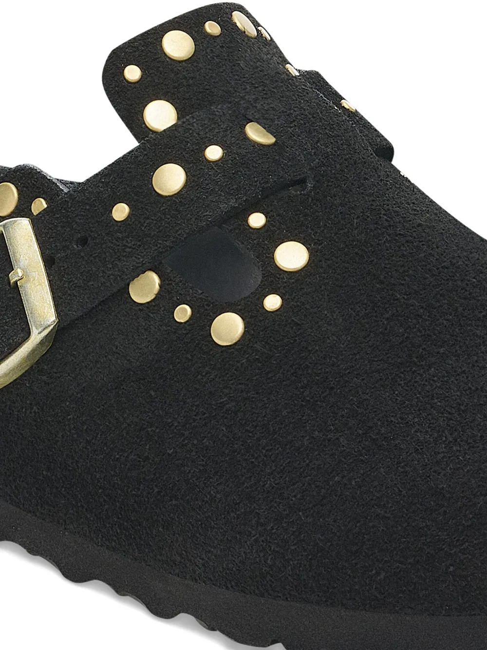 Birkenstock Boston Rivets muiltjes Zwart