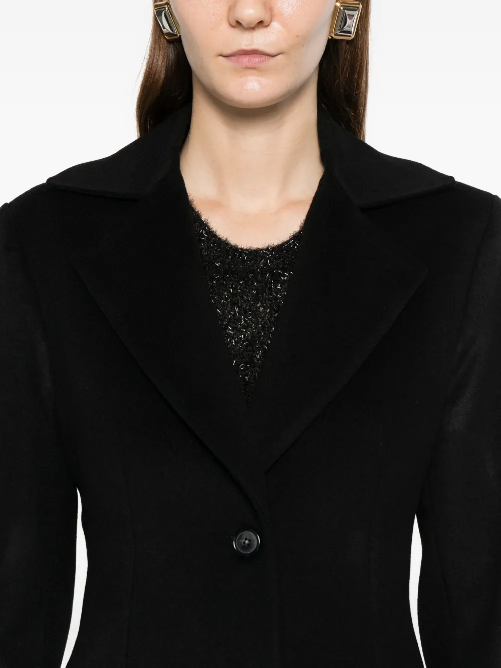 PT Torino Jas met zakken en knopen Zwart