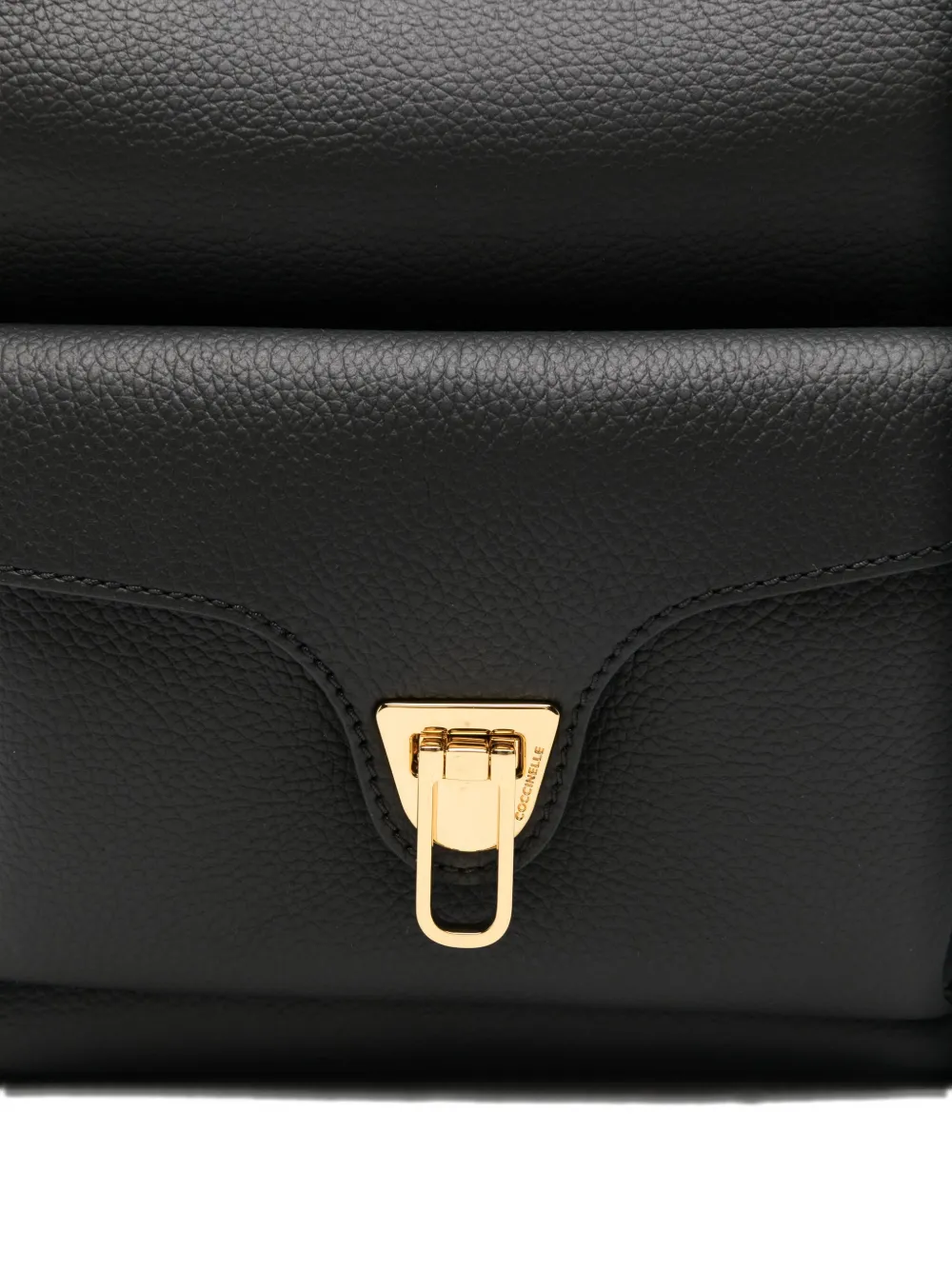 Coccinelle Beat Leather Shoulder Bag In Black
