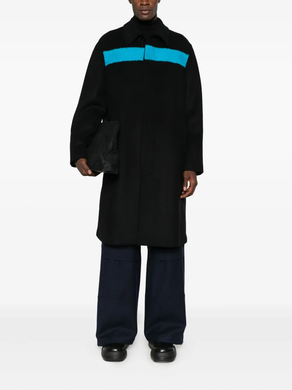 MSGM stripe-detail single-breasted coat | Single Breasted Coats | Image 2