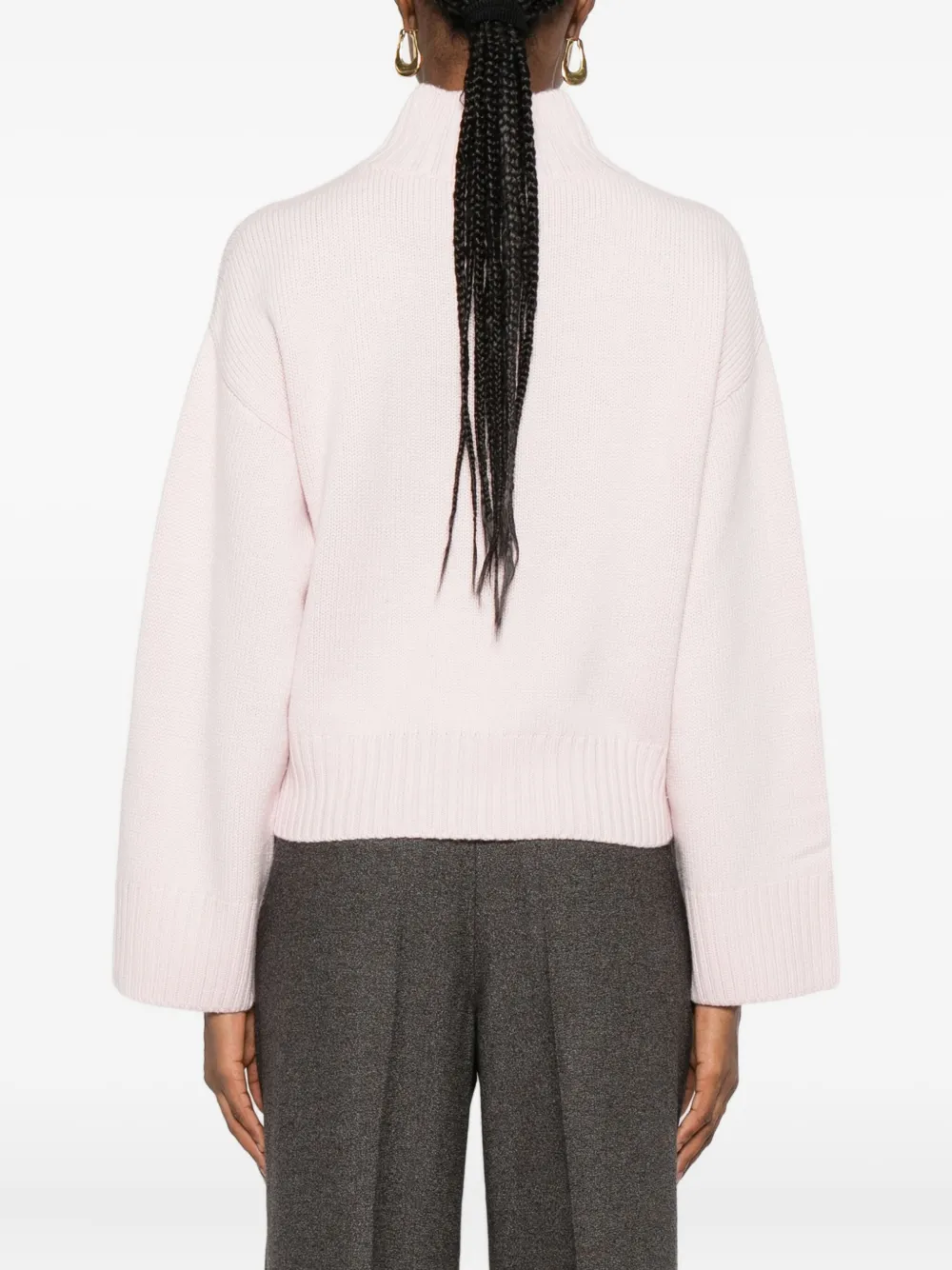 Fabiana Filippi Funnel-neck Sweater In Pink