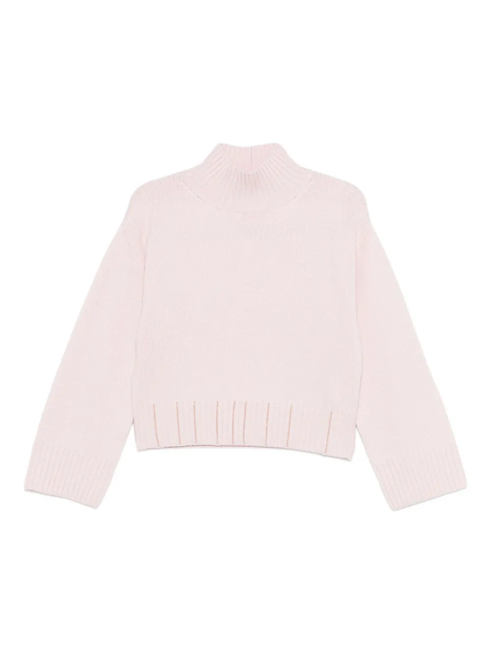 Fabiana Filippi Funnel-neck Sweater In Pink