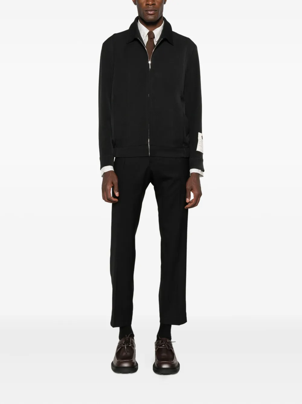 Dell'oglio pleated tailored trousers - Zwart