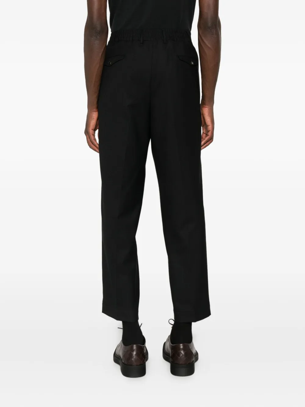 Dell'oglio Geplooide pantalon Zwart
