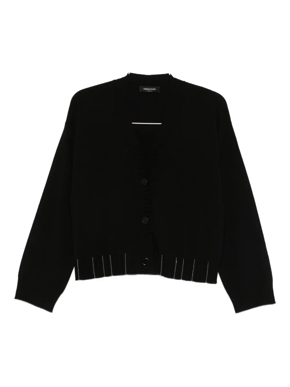 Fabiana Filippi V-neck Cardigan In Black