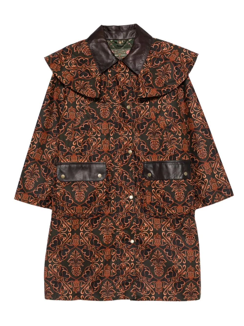 FARM Rio x Barbour 'Luana' ワックスコート - ブラウン FARM Rio x Barbour 'Luana' ワックスコート - ブラウン
