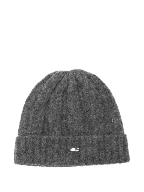 Herno cable-knit beanie