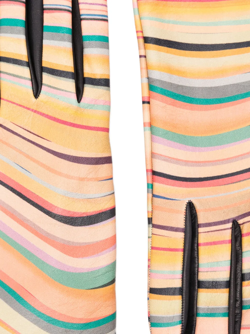 Paul Smith Striped Gloves In Multi