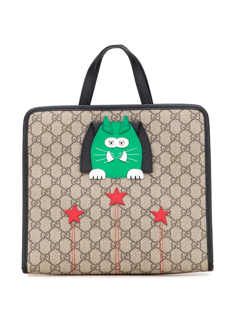 Gucci Pre-Owned 2016-2025 Childrens GG Supreme Cat tote bag | Brown | Image 1