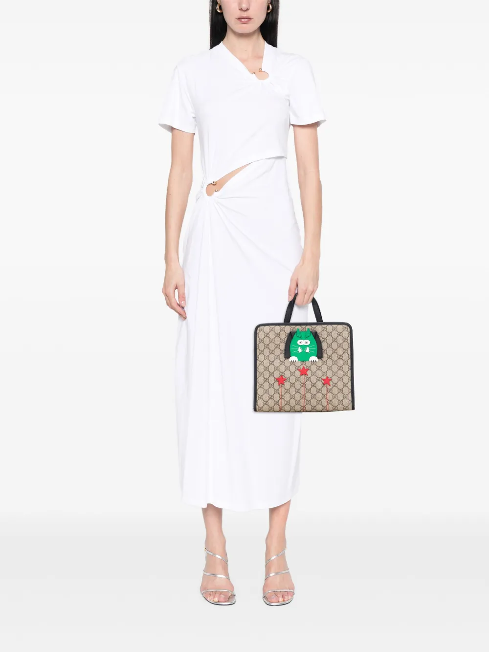 Gucci Pre-Owned 2016-2025 Childrens GG Supreme Cat tote bag | Pre-Owned | Image 2