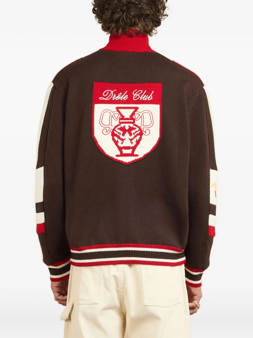 Drôle De Monsieur La Maille Zippée Racing vest Rood