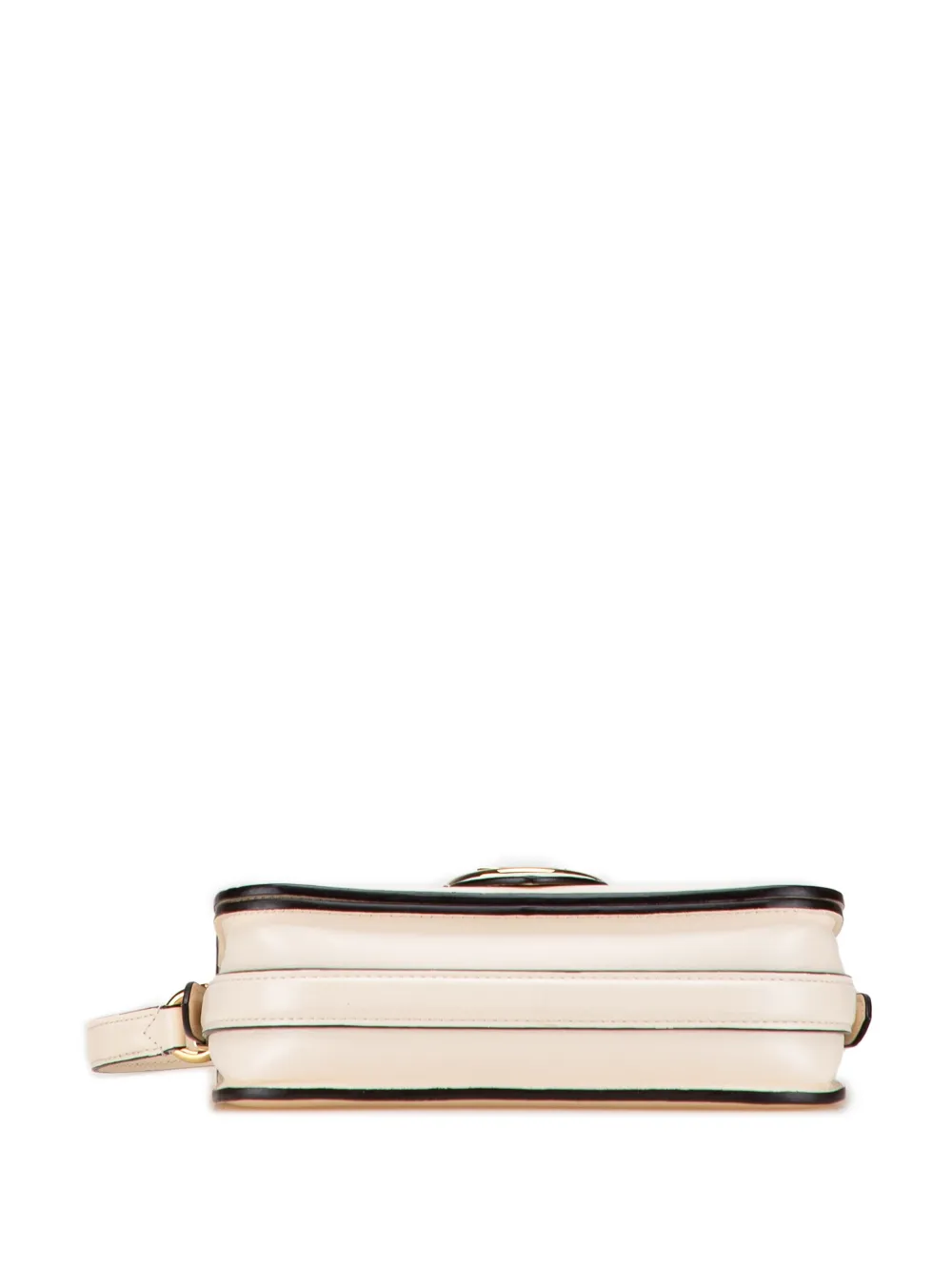 Pre-owned Louis Vuitton 2020 Calfskin Lv Pont 9 Soft Mm Crossbody Bag In White