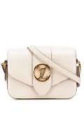 Louis Vuitton Pre-Owned 2020 Calfskin LV Pont 9 Soft MM crossbody bag - White