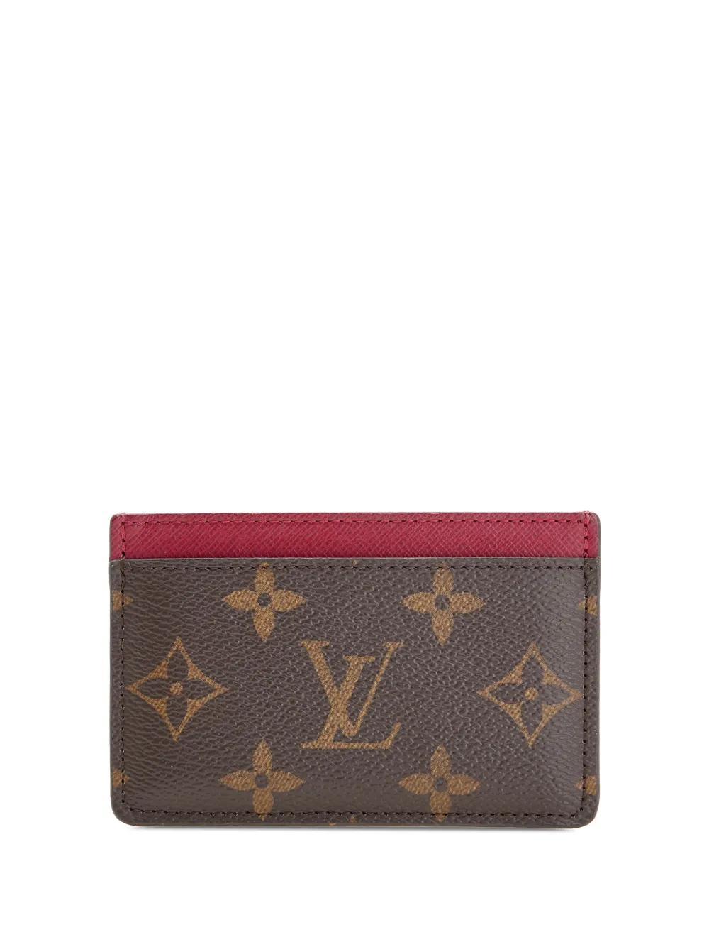 Pre-owned Louis Vuitton 2019 Monogram Card Holder In Pink