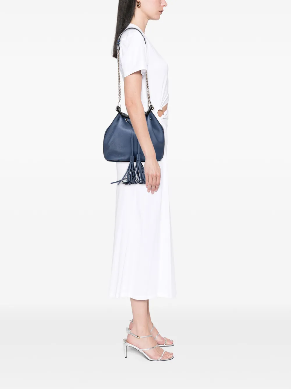 Gucci Pre-Owned 2000-2015 Leather Miss Bamboo Tassel bucket bag | Pre-Owned | Image 2