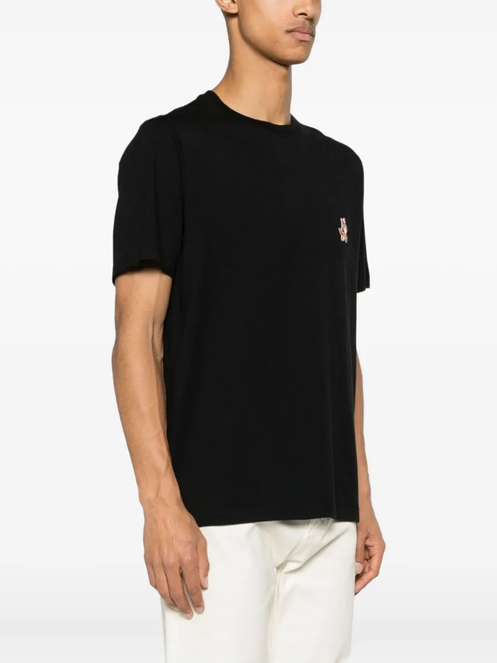 Maison Kitsuné Logo t-shirt | Black | FARFETCH