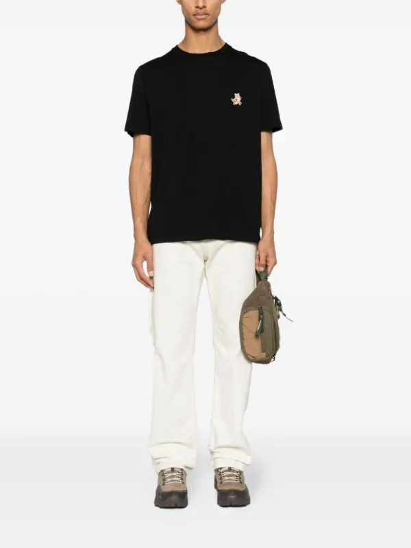 Maison Kitsuné Logo t-shirt | Black | FARFETCH