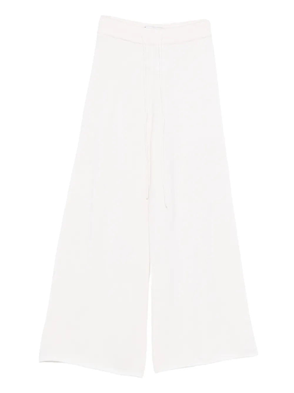 ELY ELY Stella drawstring knitted trousers | White | Image 1