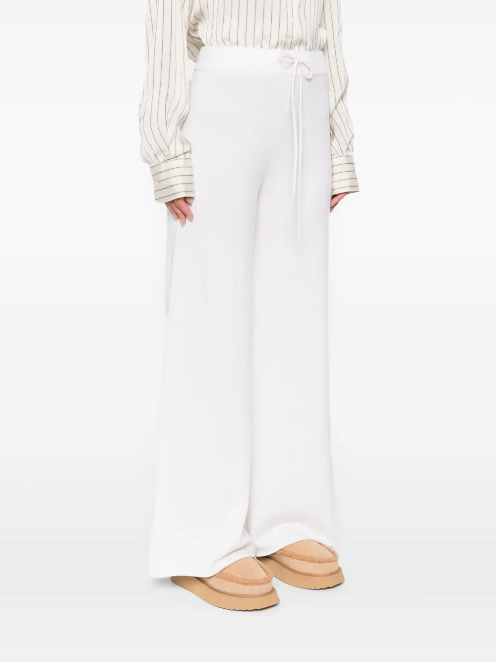  Ely Ely Stella Drawstring Knitted Trousers - White 