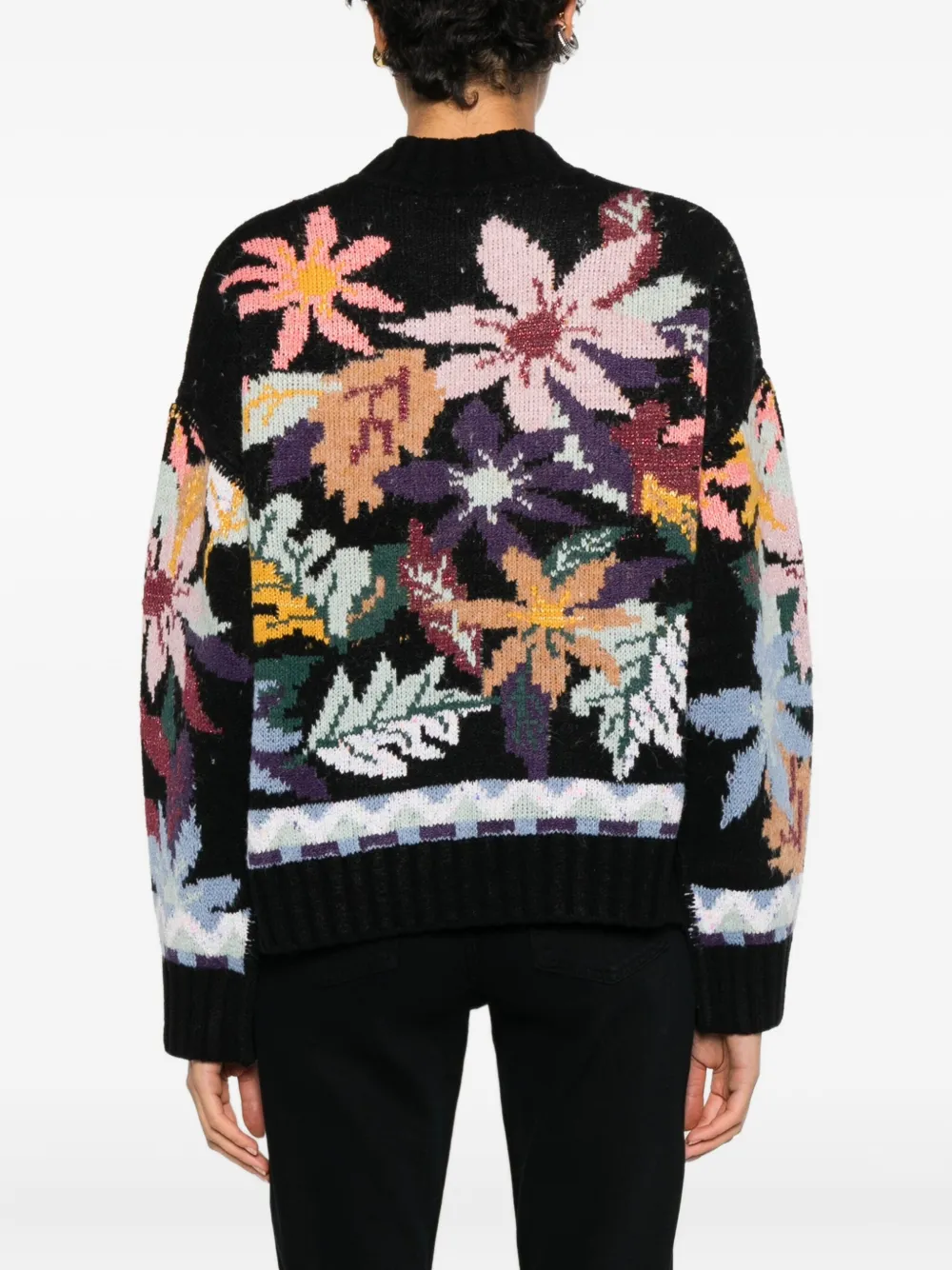 Cecilia Prado Damares trui met bloemenprint Zwart