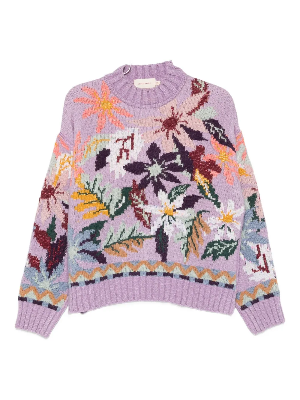 Cecilia Prado Damares Patterned Sweater In Purple
