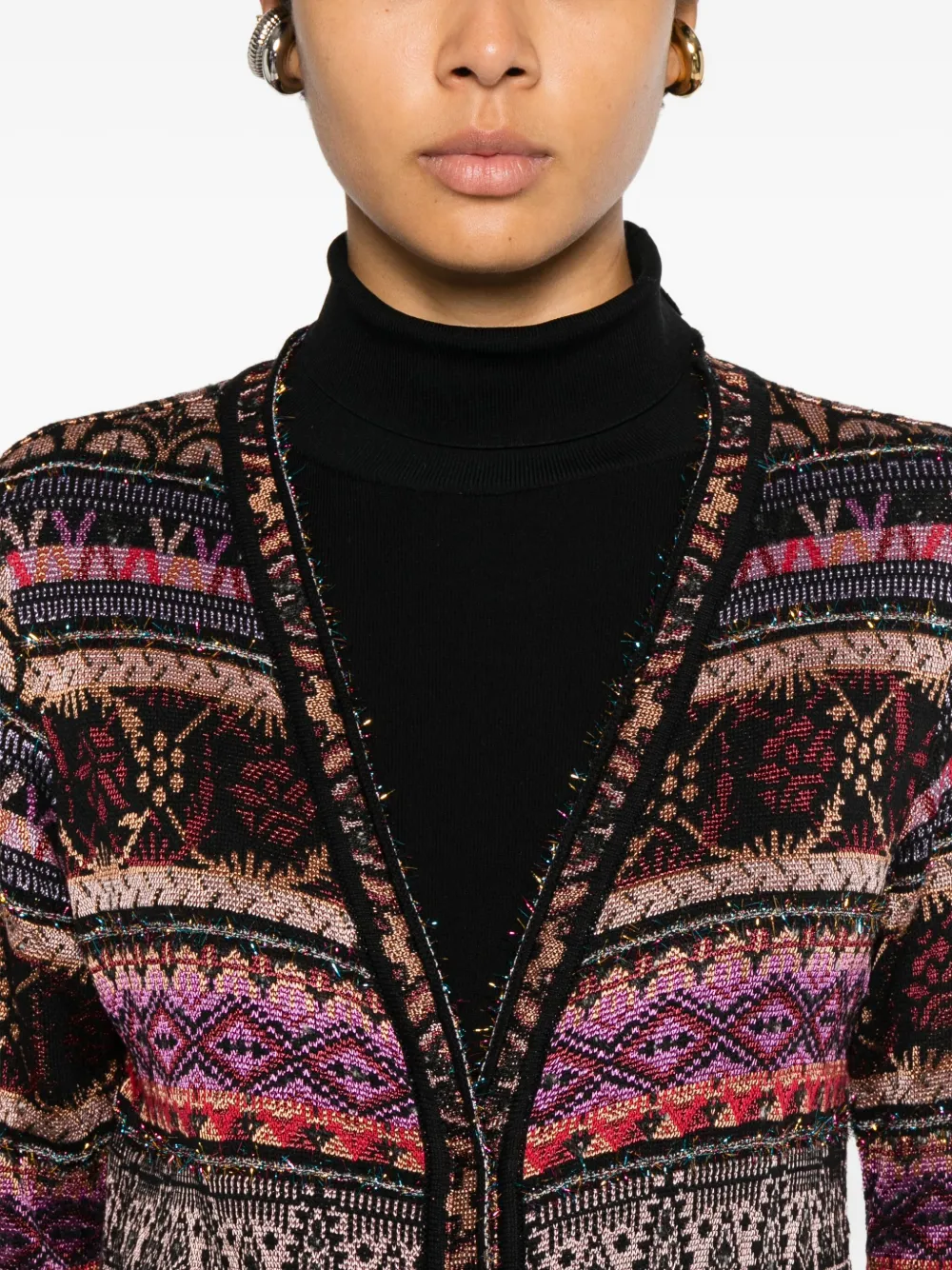 Cecilia Prado Cecilia Patterned Cardi-coat In Multi