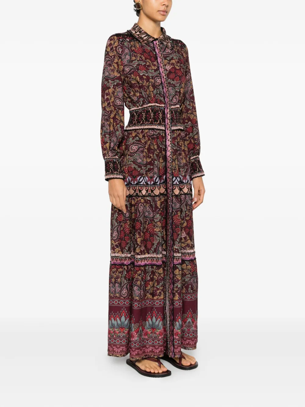 Cecilia Prado Franciele gelaagde jurk met bloemenprint Paars