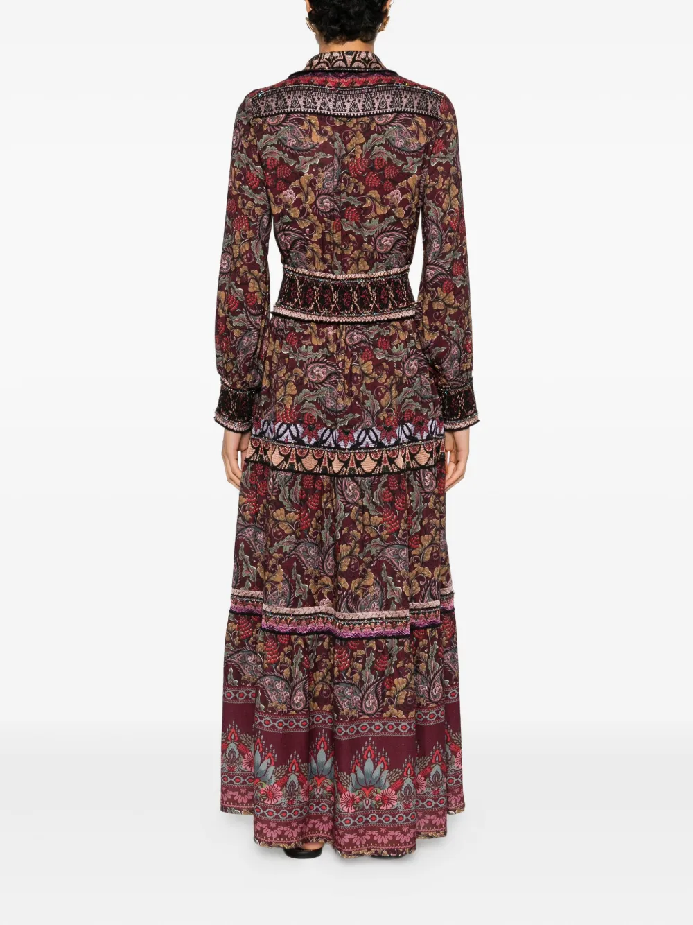 Cecilia Prado Franciele gelaagde jurk met bloemenprint Paars