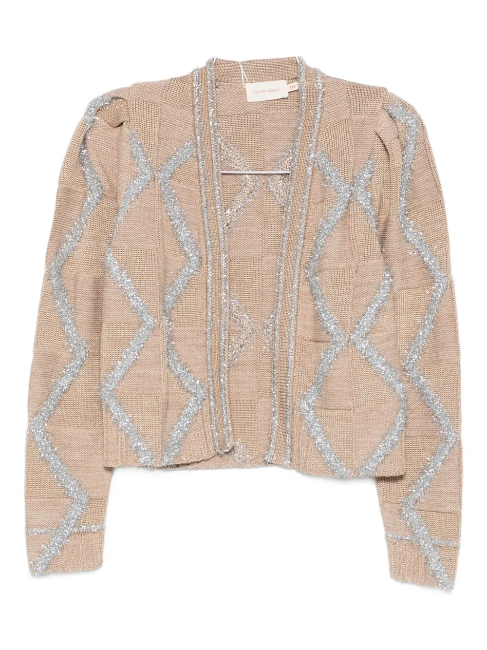 Cecilia Prado diamond pattern cardigan - Toni neutri