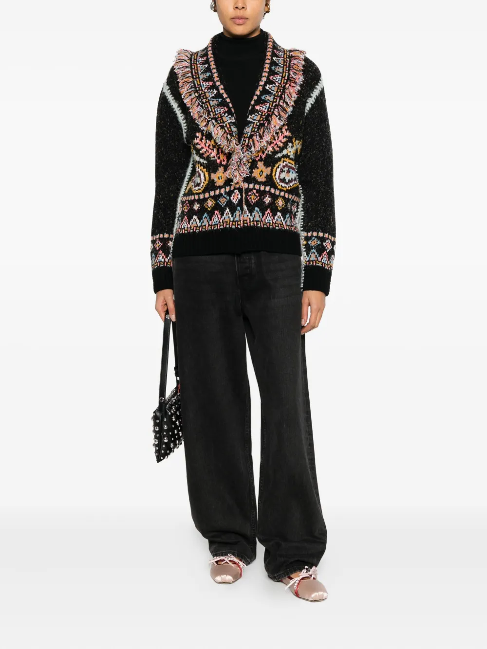 Cecilia Prado Isadora fringed patterned cardigan | Cardigans | Image 2
