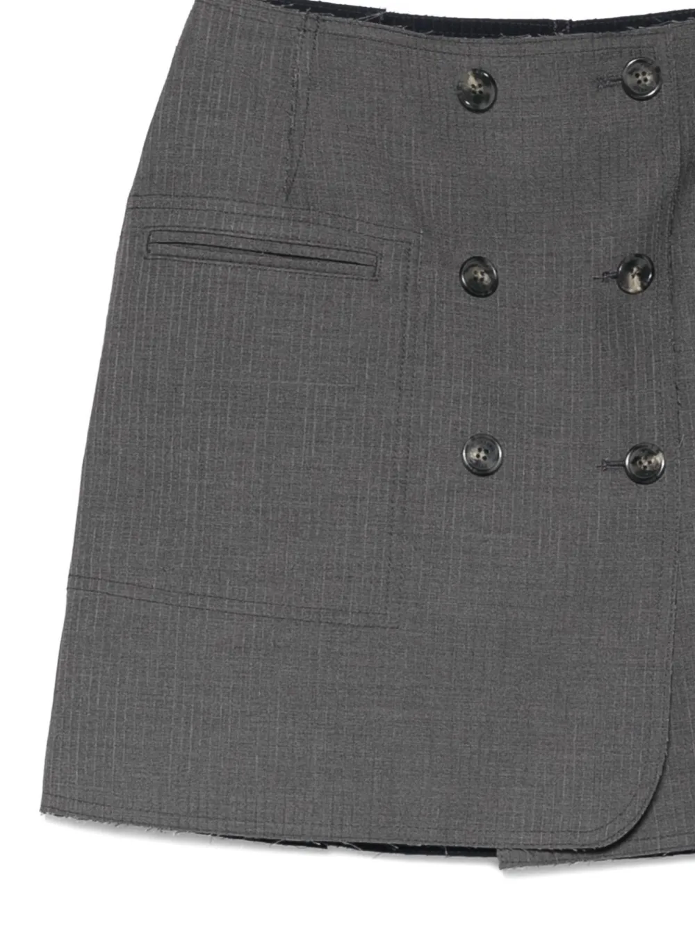 Iceberg Omkeerbare mini-rok met krijtstreep Grijs