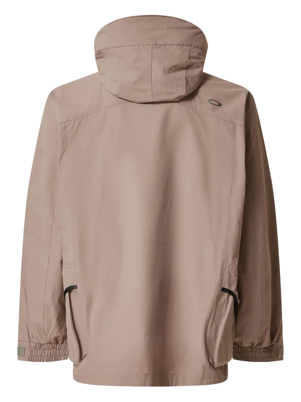 Oakley Mens Fgl Stroke Hooded Woven Anorak Bark In Neutral